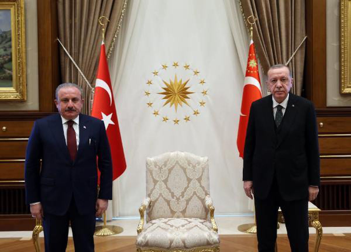 Cumhurbaşkanı Erdoğan, TBMM Başkanı Şentop\'u kabul etti