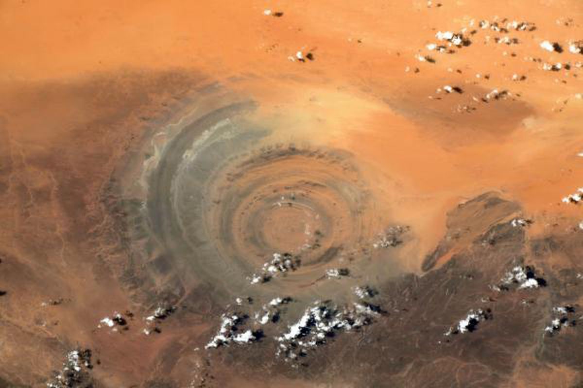 Fransız astronot Pesquet, uzaydan Sahra Çölü\'nün fotoğrafını paylaştı