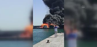 Gürpınar Su Ürünleri Hali'nde yangın (2)