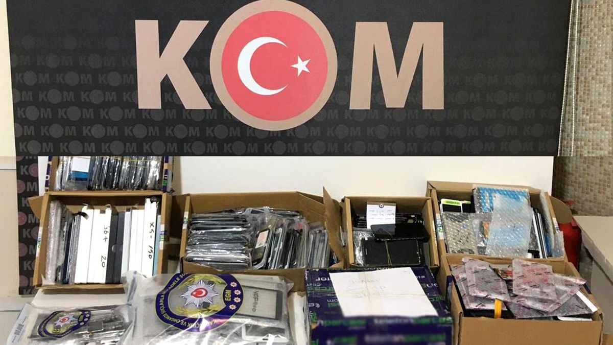 Kırıkkale\'de binlerce emtia elektronik ürün ele geçirildi