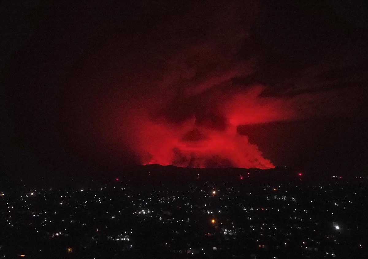 Nyiragongo Yanardağı\'nın bulunduğu bölgede dün 119 deprem meydana geldi