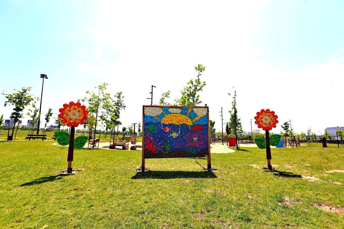 Başakşehir\'de atık kapaklar sanat eserine dönüştü