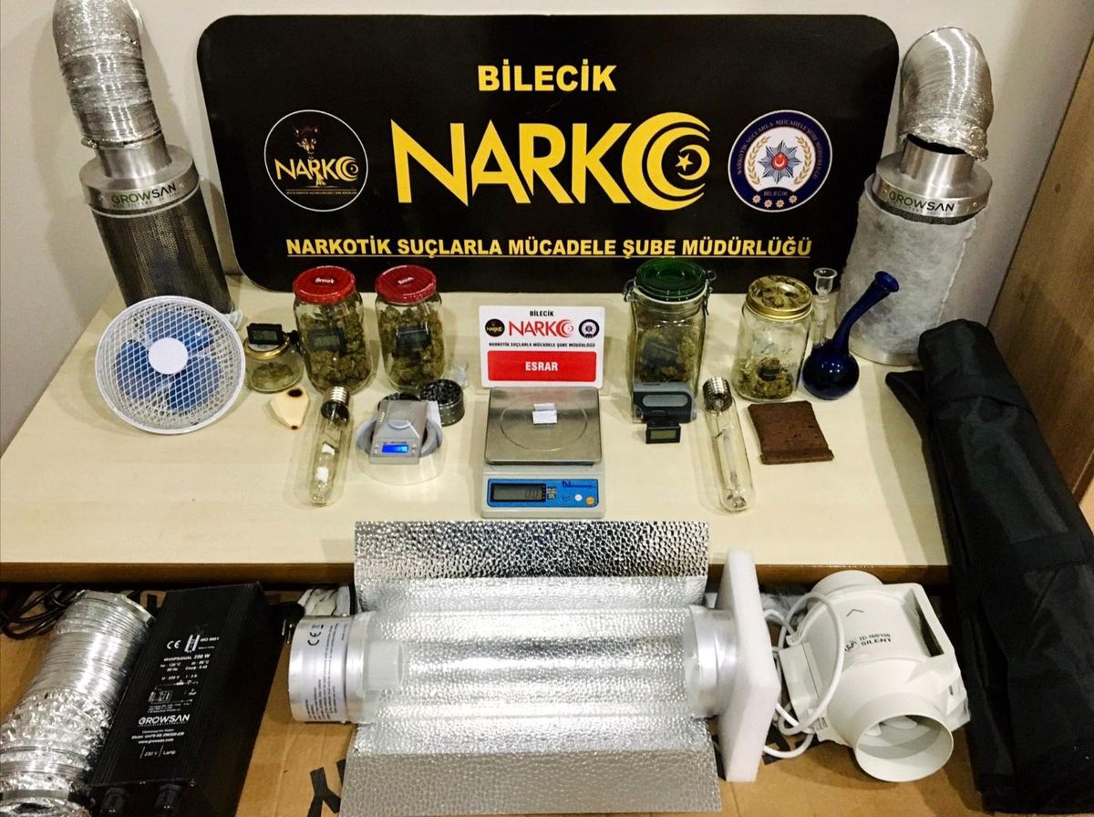 Bilecik\'te kapalı alan kenevir yetiştiricilerine operasyon