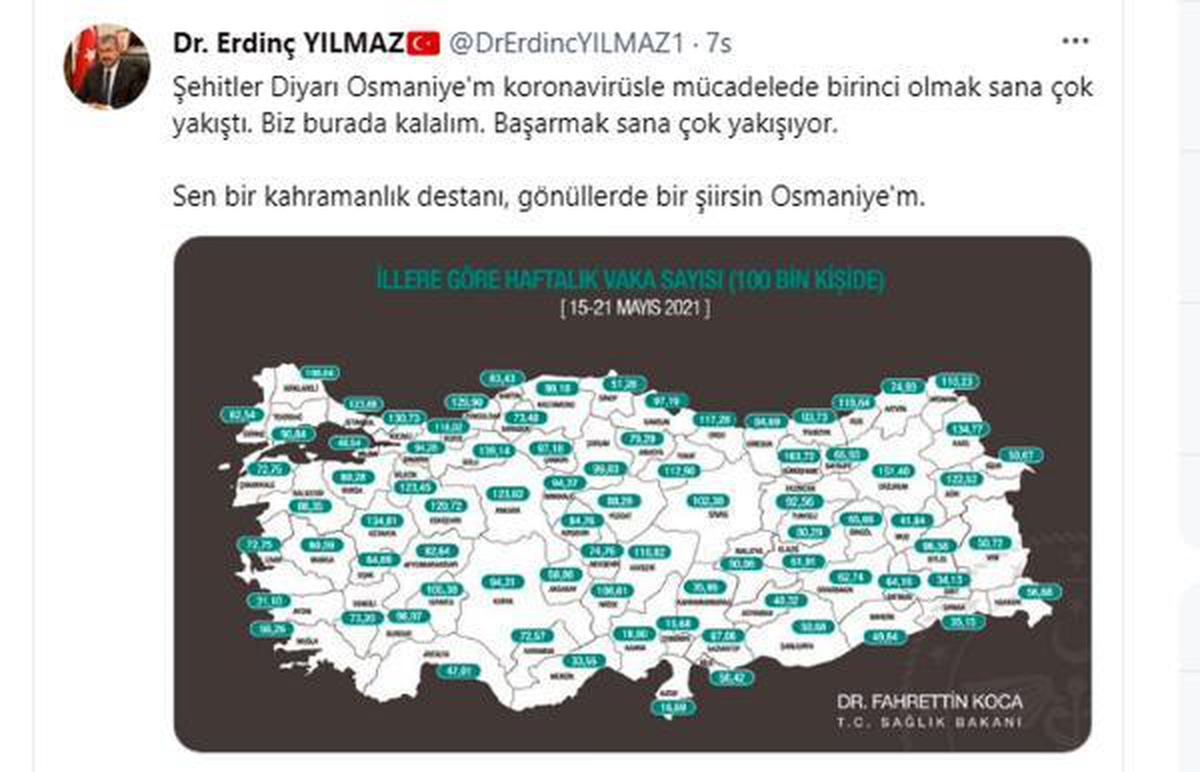 En az vakanın görüldüğü Osmaniye\'de Vali Yılmaz\'dan vatandaşlara teşekkür