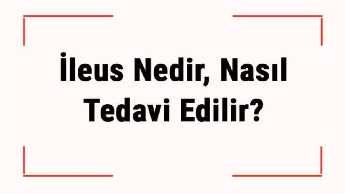 İleus Nedir, Nasıl Tedavi Edilir? Bağırsak Tıkanıklığı Tanısı ve Belirtileri Nelerdir?