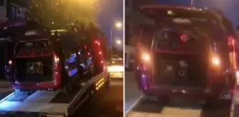 İstanbul'da asker eğlencesi için çekici üzerinde düzenlenen asker konvoyu bu kadarına pes dedirtti