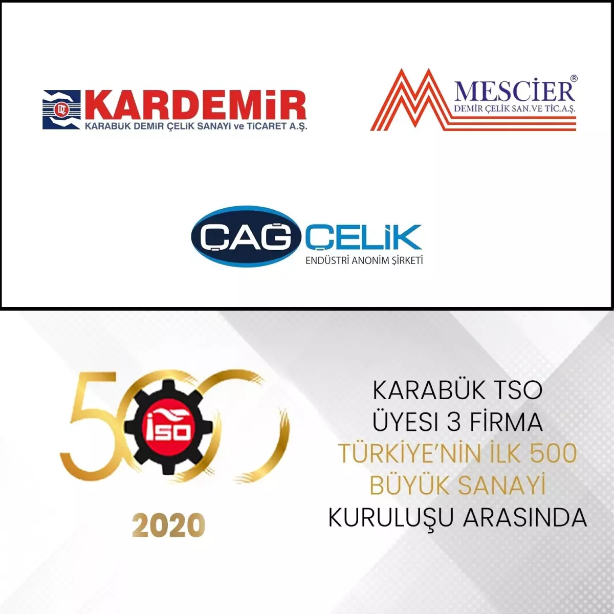 Karabük TSO üyesi 3 firma ilk 500\'de