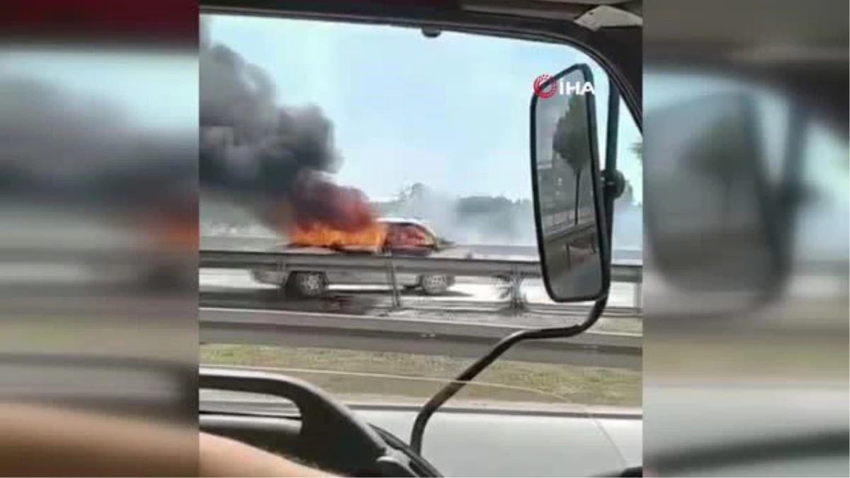Mersin\'de alevler arasında kalan araçtan yanarak çıkan sürücü öldü