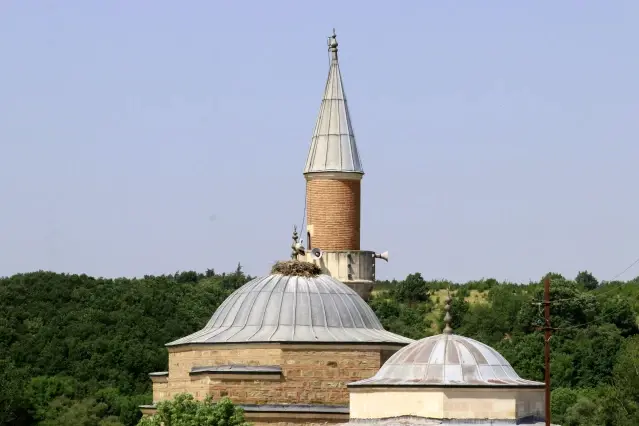 Tarihi Gazi Turhanbey Camisi göçmen kuşlara yuva oldu