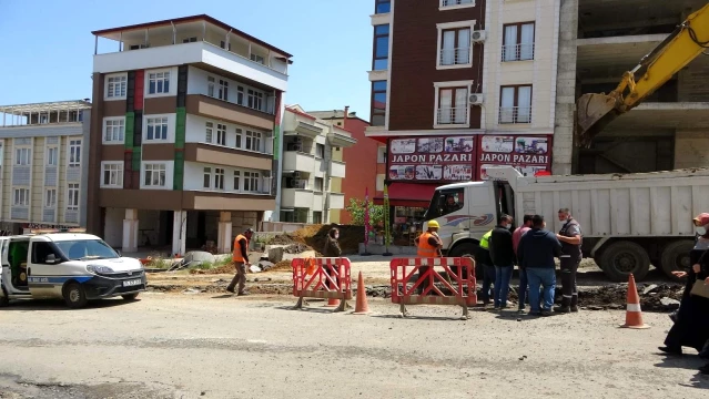 Trabzon'da patlayan doğalgaz borusu paniğe neden oldu