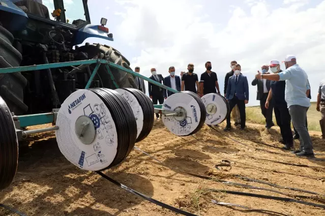 Türkiye'nin çeltik ambarı Edirne'de damla sulama sistemiyle ekim yapıldı