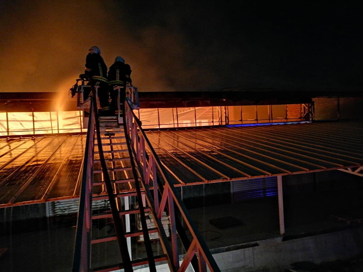Son dakika haberleri: Antalya\'da sebze ve meyve halindeki iş yeri yangınında hasar oluştu