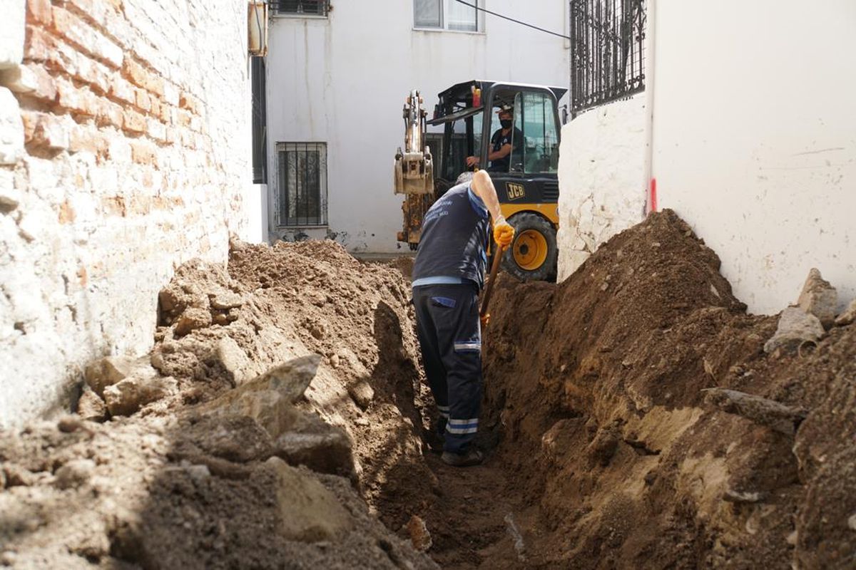 Bodrum\'da altyapı çalışmaları devam ediyor