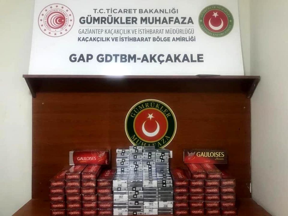 Gümrükte bin 250 paket kaçak sigara ele geçirildi