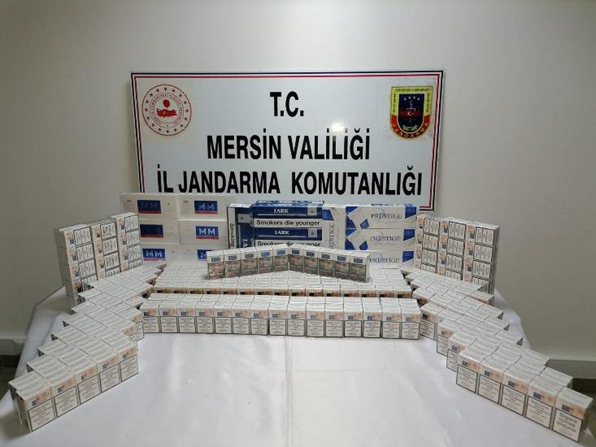 Mersin\'de 770 paket gümrük kaçağı sigara ele geçirildi