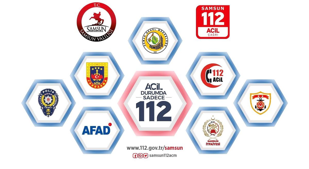 Samsun\'da tüm acil çağrı numaraları 112\'de birleşti
