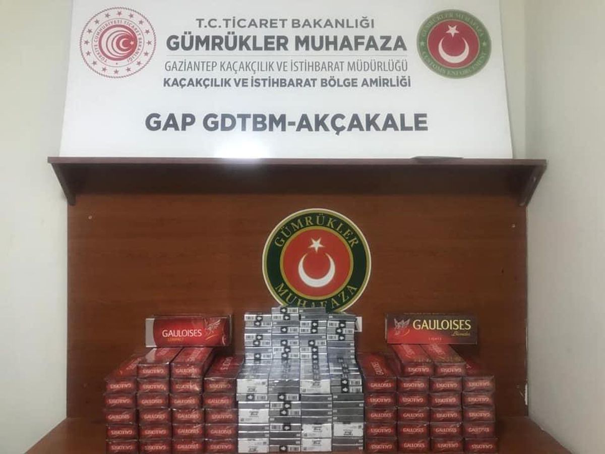 Şanlıurfa\'da gümrük kaçağı bin 250 paket sigara ele geçirildi
