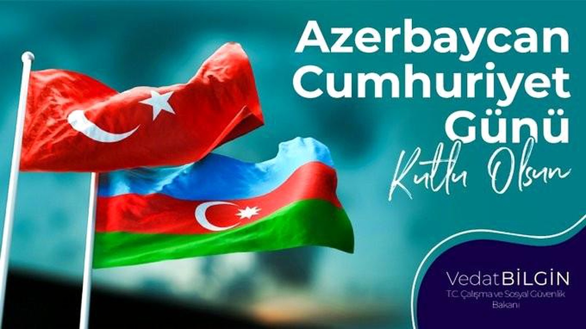 Son dakika haberleri... Bakan Bilgin Azerbaycan\'ın Cumhuriyet Günü\'nü kutladı