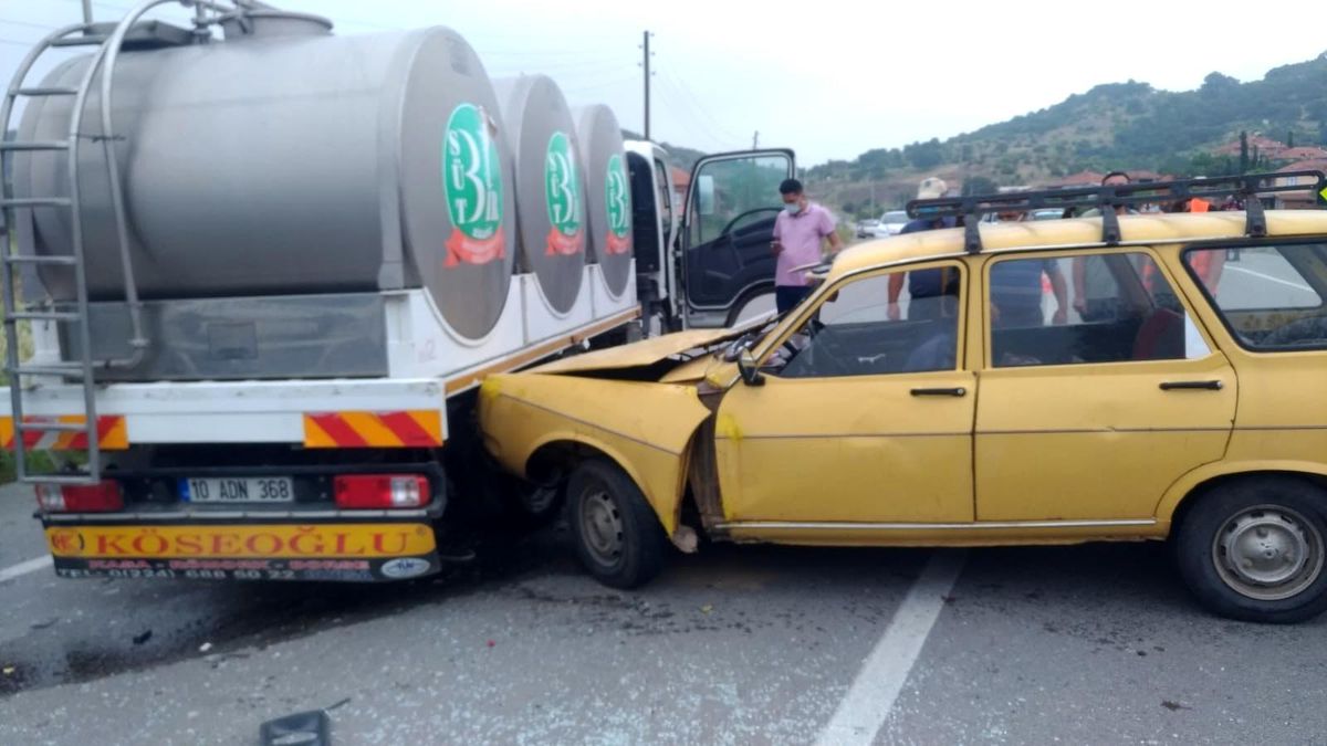 Bigadiç\'te trafik kazası: 1 ölü, 1 yaralı