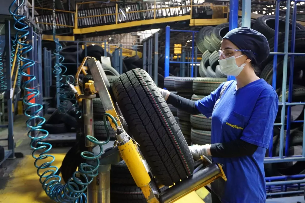 Goodyear\'da lastik üretimine kadın eli değdi