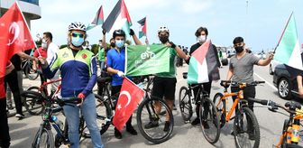 Kudüs için pedalladılar