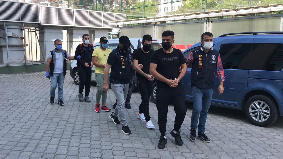 Samsun\'da video oyunu oynayanların hesaplarını ele geçiren Irak uyruklu 4 kişiye adli kontrol