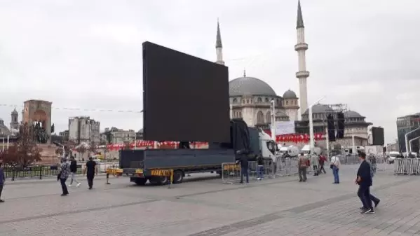 Taksim Camii açılışı öncesi son hazırlıklar