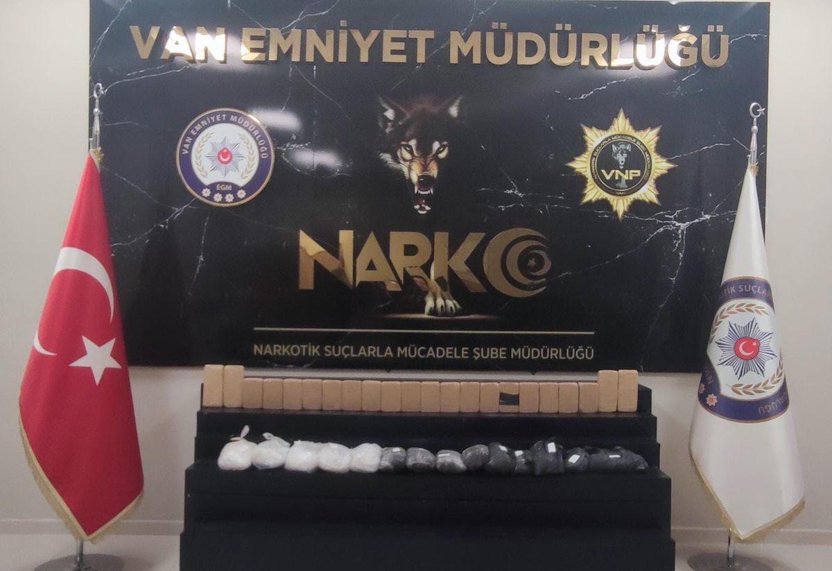 Van\'da 24 kilo 790 gram uyuşturucu ele geçirildi