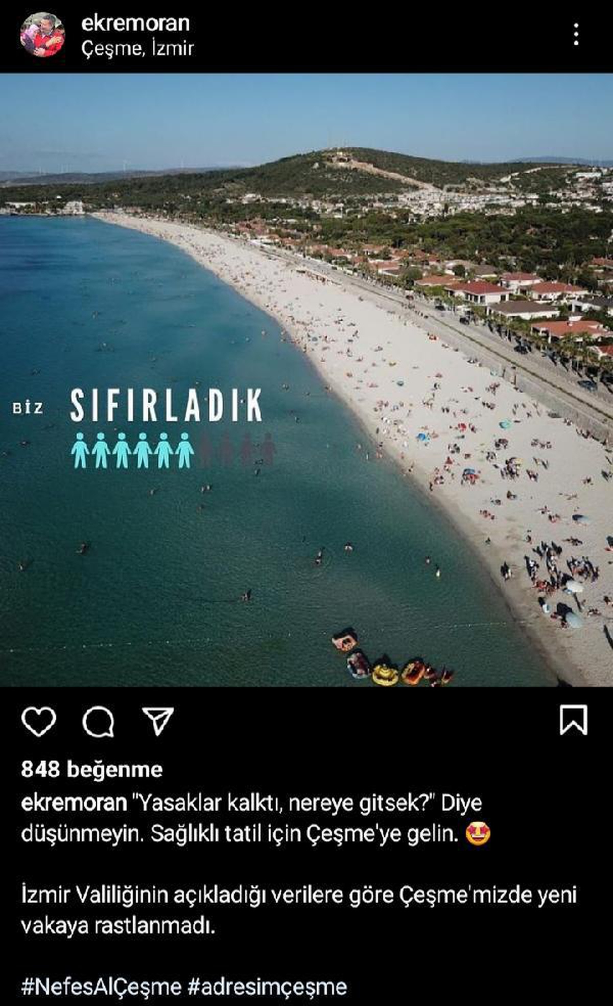 Tatil cenneti Çeşme\'de yeni vakaya rastlanmadı