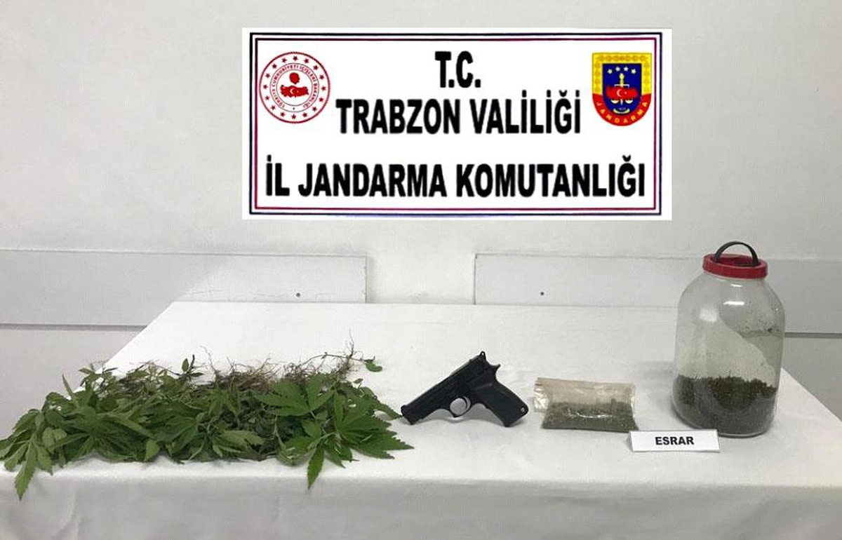 Trabzon\'da uyuşturucu operasyonunda gözaltına alınan kişi tutuklandı