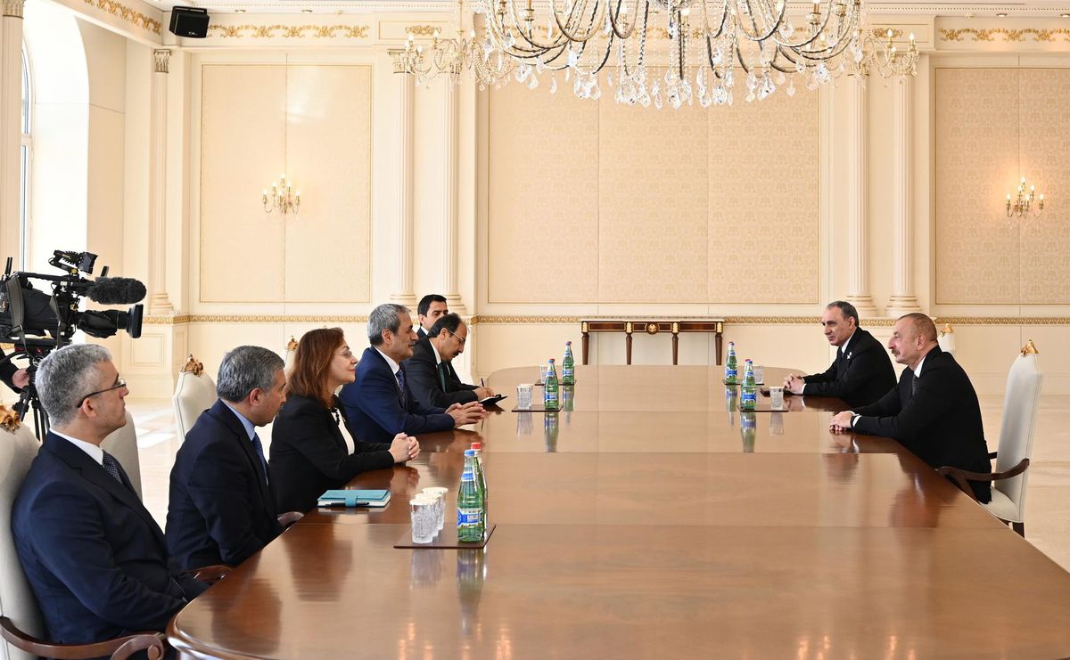 Azerbaycan Cumhurbaşkanı Aliyev, Yargıtay Cumhuriyet Başsavcısı Şahin\'i kabul etti
