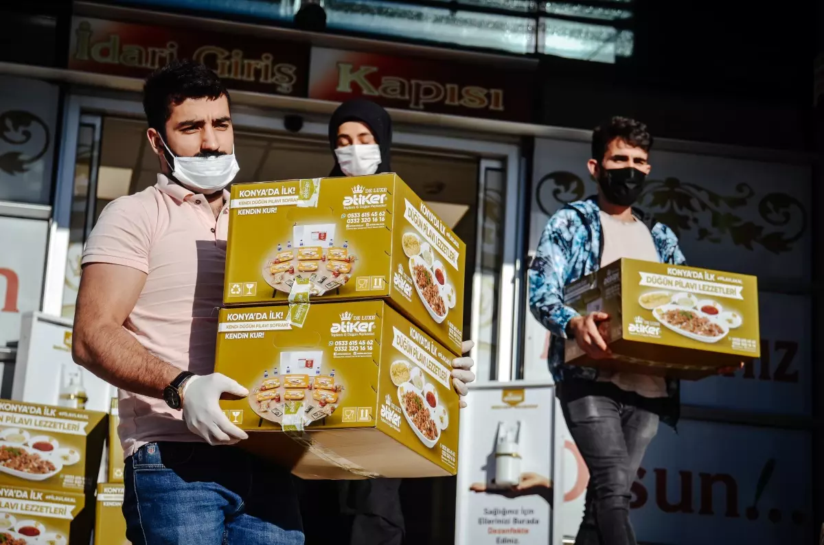 Konyalıların tutkunu olduğu düğün lezzetleri paket servisle evlere ulaşıyor