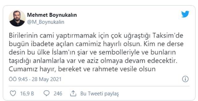 Ayasofya'nın eski imamı Boynukalın "Taksim Camii ...