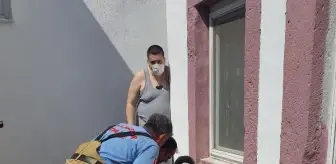 Bahçesini temizlerken kuyuya düştü, itfaiye kurtardı