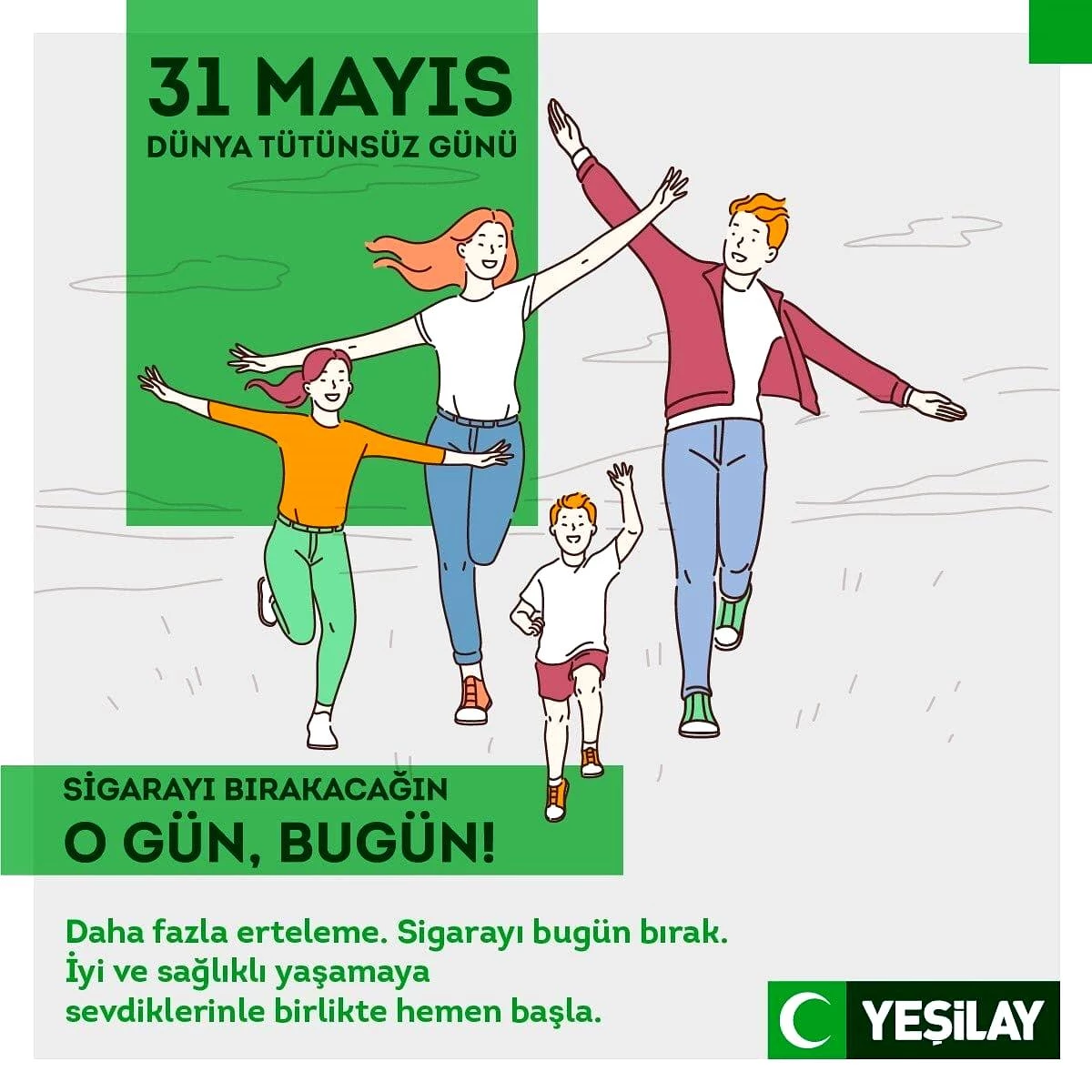 Yeşilay\'dan sigara bırakma çağrısı