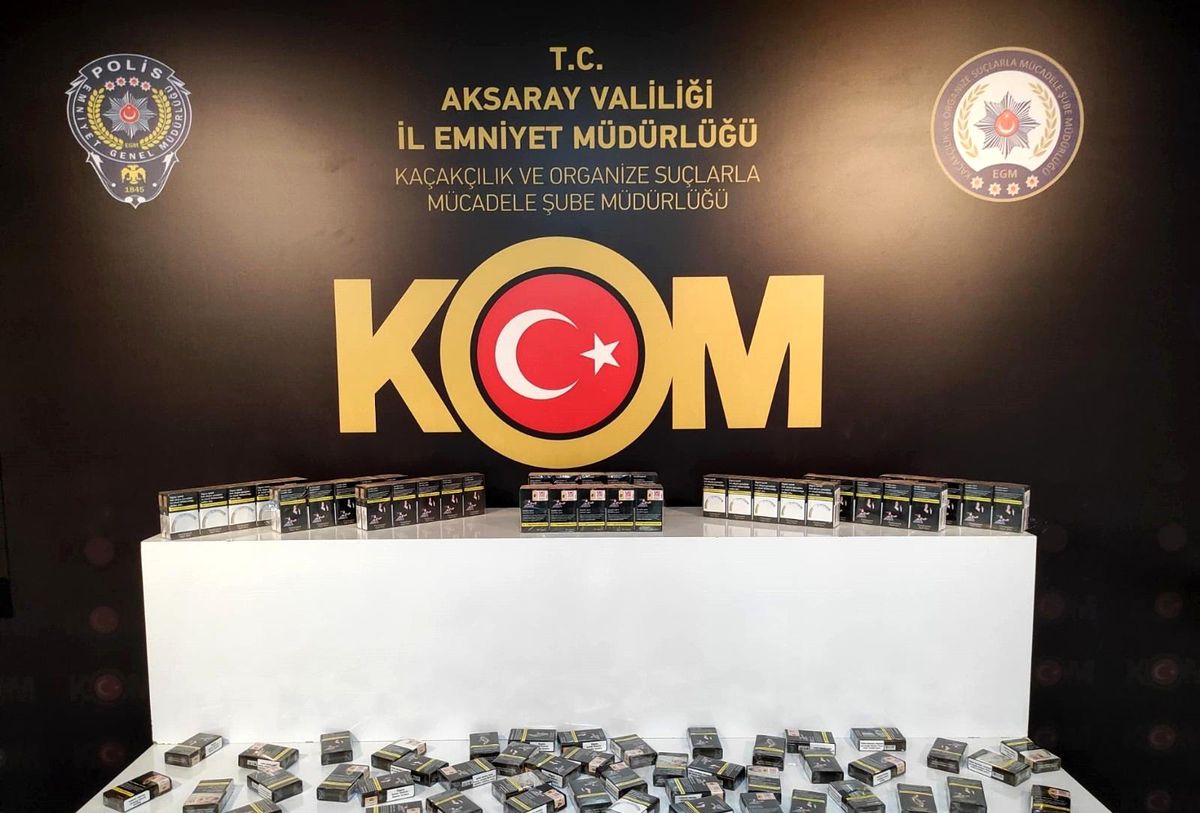 Son dakika haberi: Aksaray\'da kaçak alkol ve kaçak sigara operasyonu