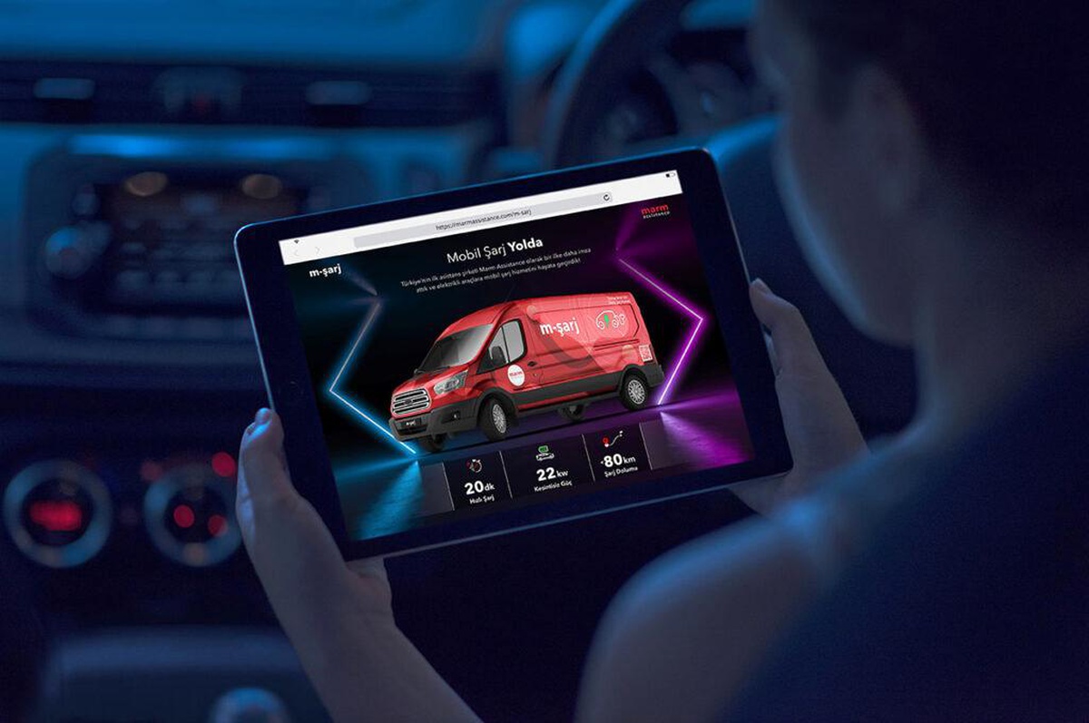 Elektrikli araçlar için mobil şarj hizmeti