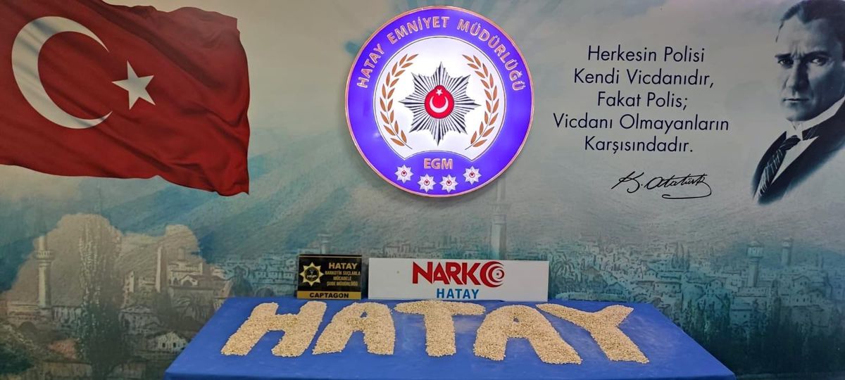 Hatay\'da 58 bin 666 adet uyuşturucu hap ele geçirildi