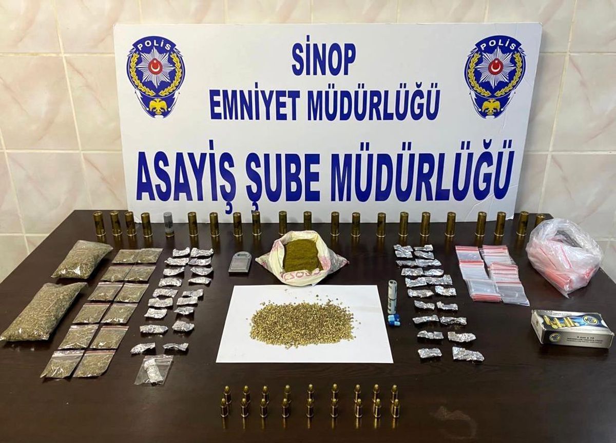 Sinop İl Emniyet Müdürlüğü\'nden narkotik operasyonu
