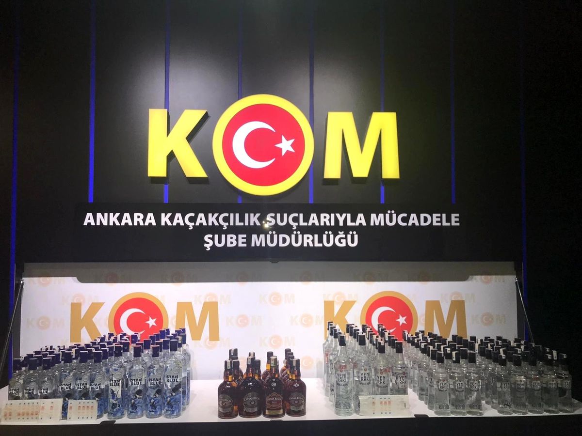 Başkent\'teki sahte alkol operasyonunda 12 kişi gözaltına alındı