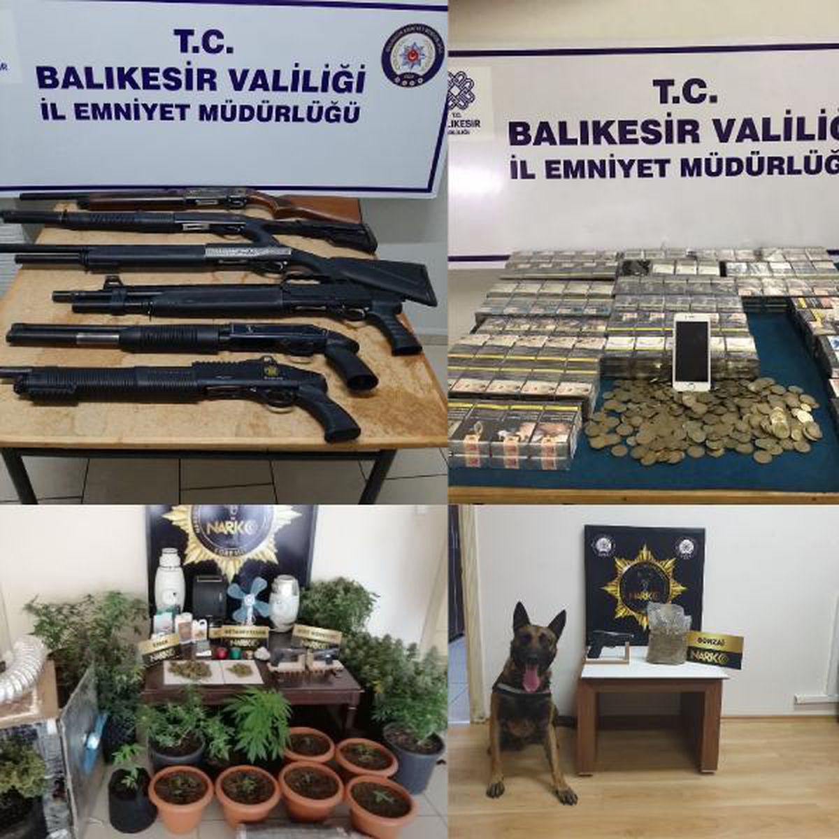 Edremit\'te 1 ayda 60 ruhsatsız silah ele geçirildi