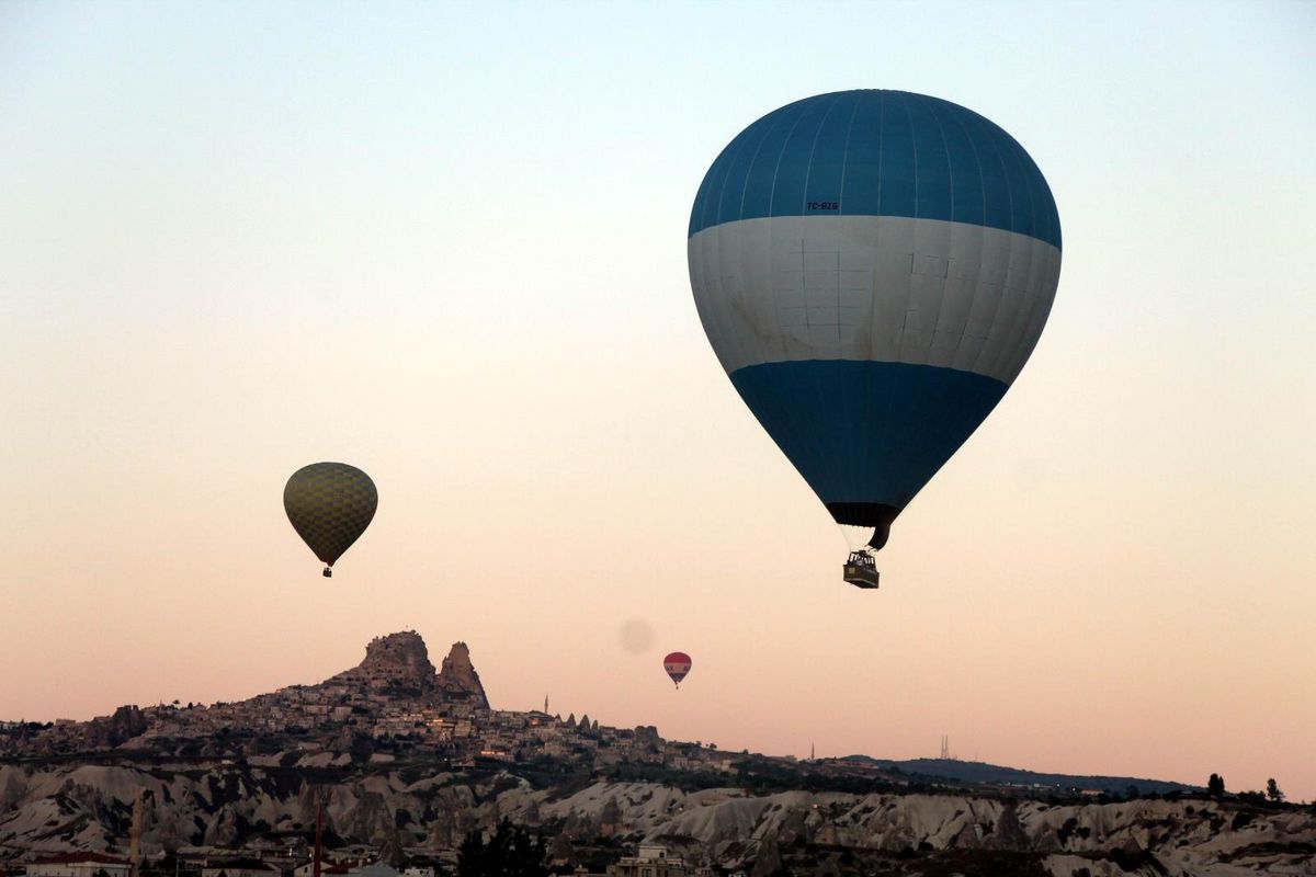 Kapadokya\'da balon turları iptal edildi