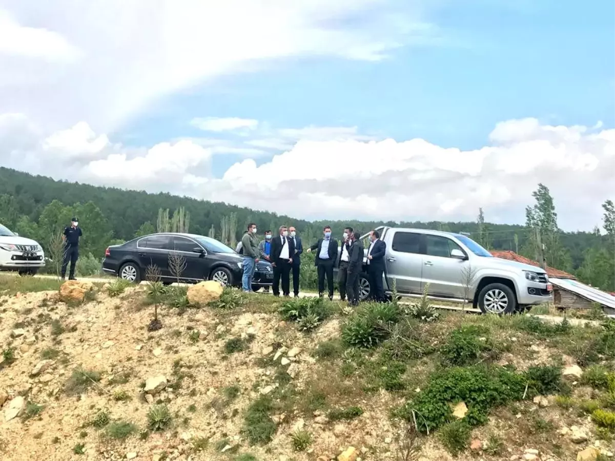 Kaymakam ve başkandan köy ziyareti