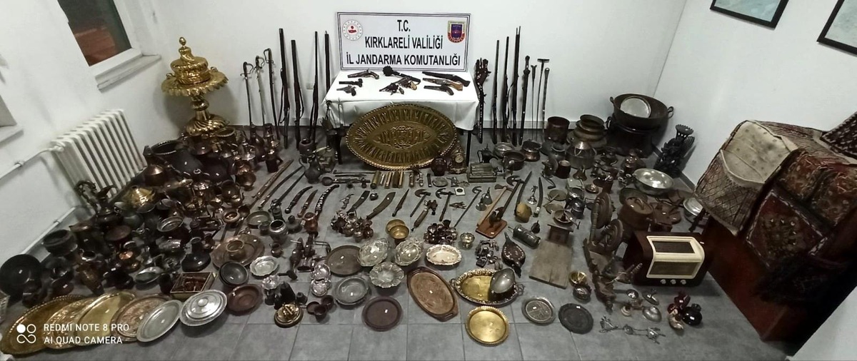 Kırklareli\'nde 241 parça tarihi eser ele geçirildi