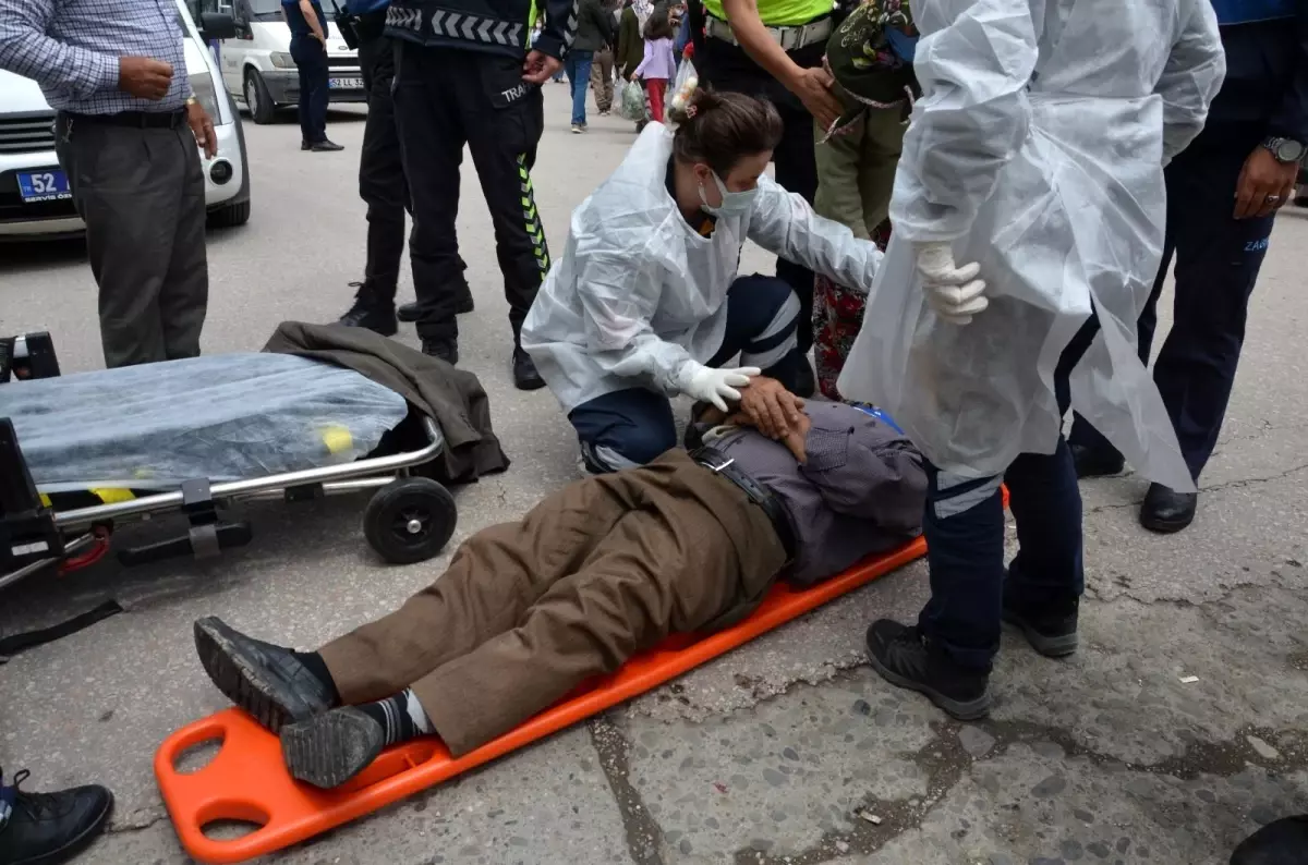 Otomobilin çarptığı yaşlı adam yaralandı