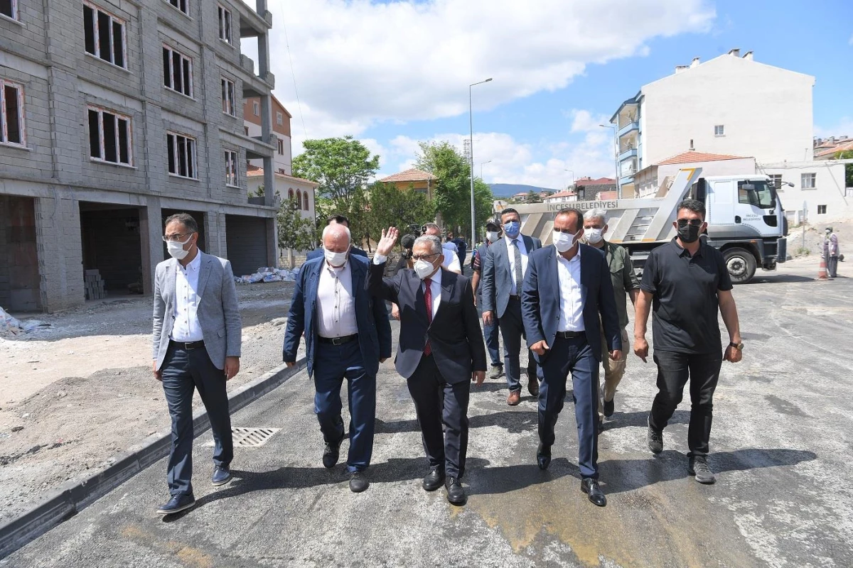 Başkan Büyükkılıç, İncesu ilçesindeki asfalt çalışmalarını denetledi