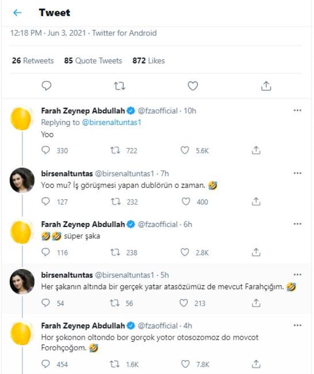 Masumlar Apartmanı'nın yıldızı Farah Zeynep Abdullah ile gazeteci arasındaki diyalog sosyal medyada gündem oldu