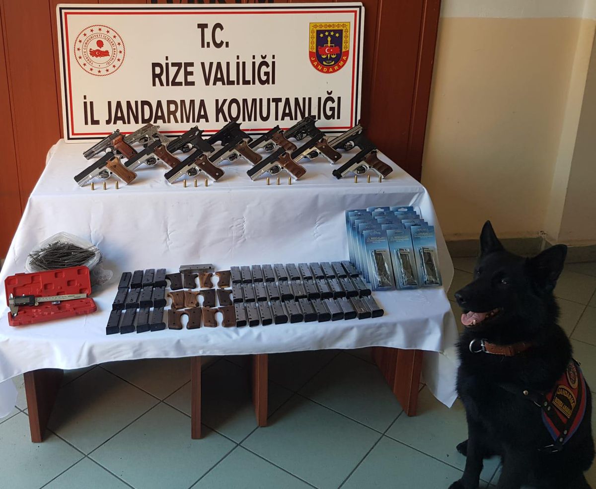 Rize\'de kaçak silah atölyesine düzenlenen operasyonda bir kişi gözaltına alındı