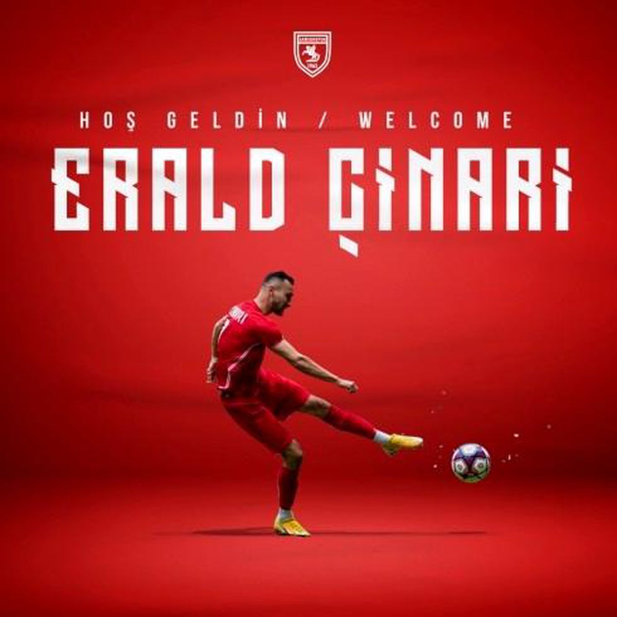 Samsunspor\'da sezonun ilk transferi Erald Çinari
