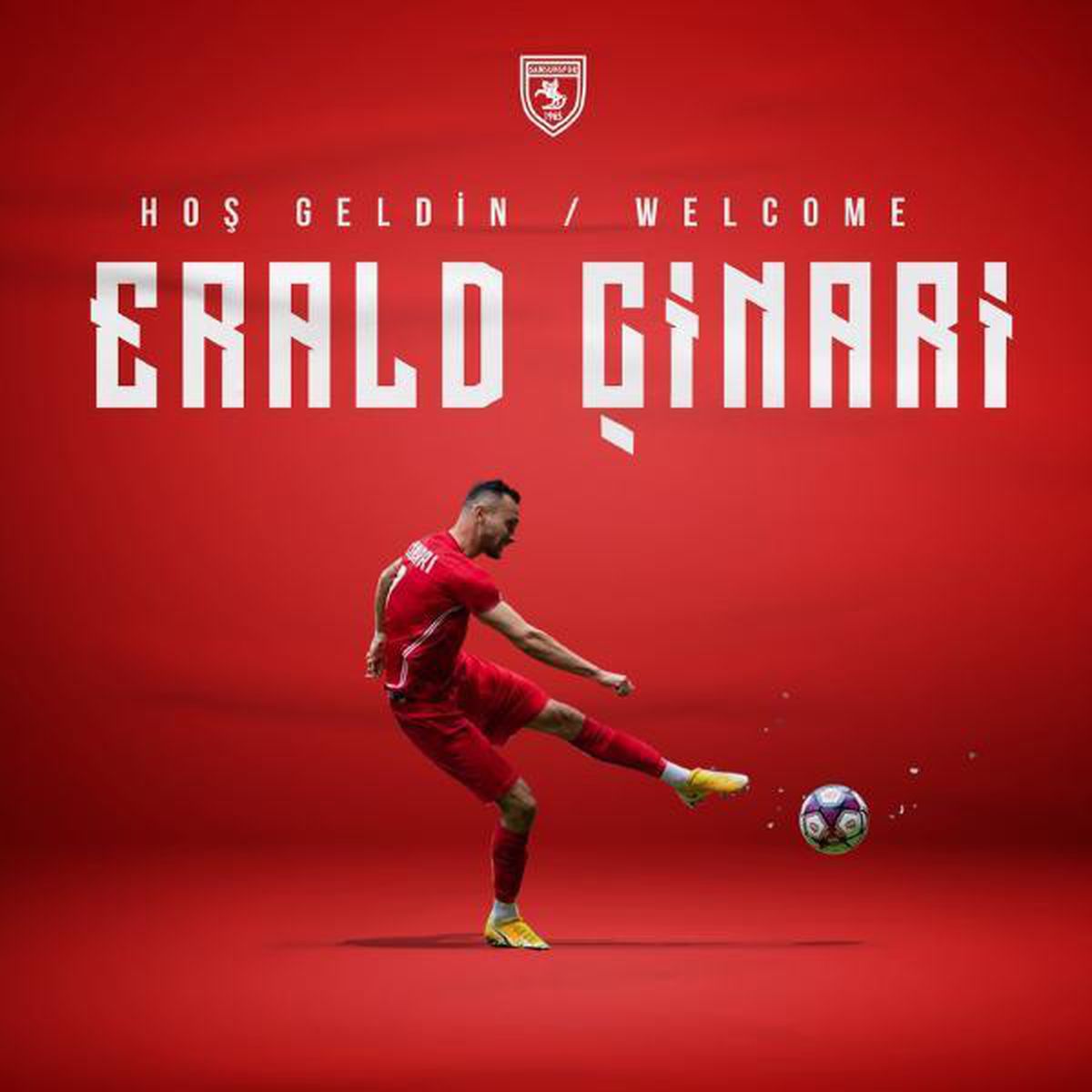 Samsunspor, Arnavut futbolcu Erald Çinari ile prensipte anlaştı